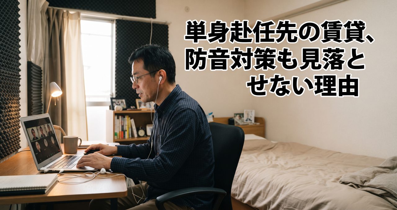 単身赴任先の賃貸、防音対策も見落とせない理由