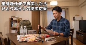 単身赴任先で被災したら。ひとり暮らしの防災対策と備えておきたい家電