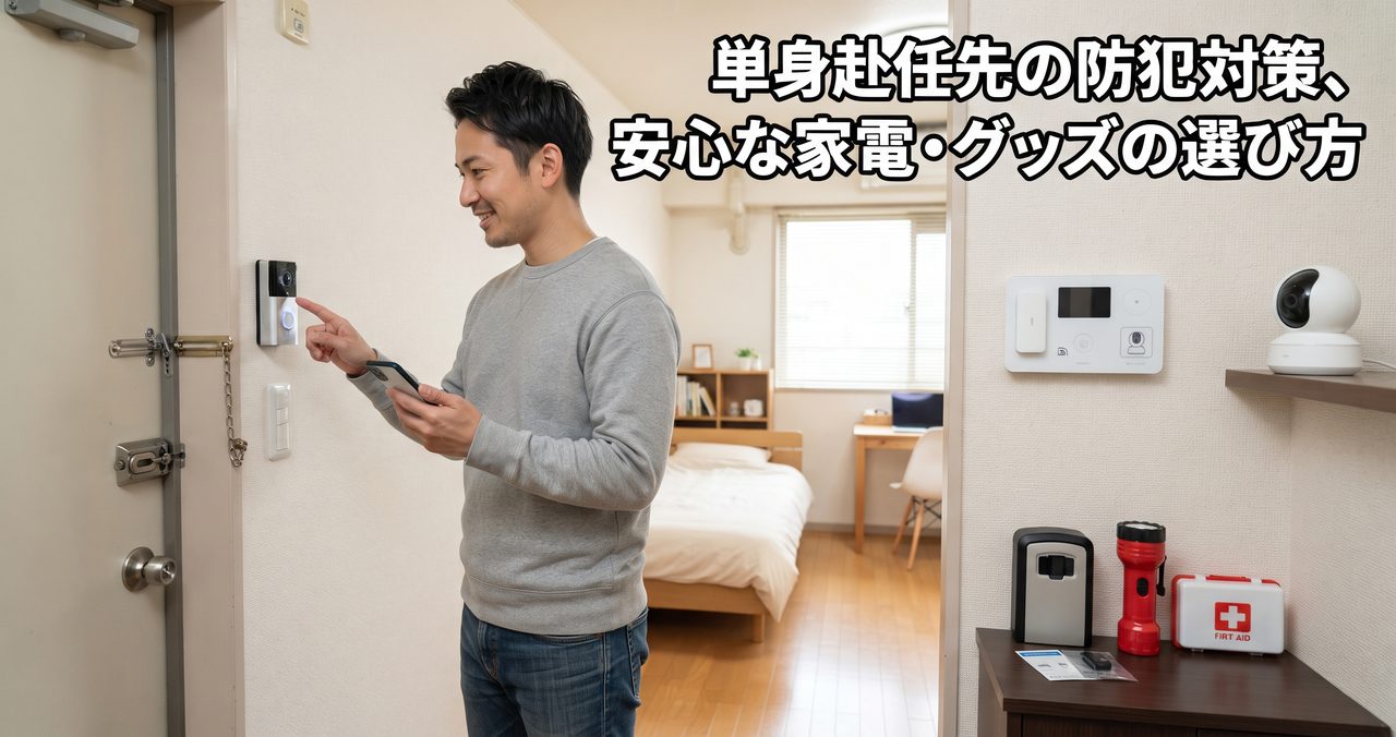 単身赴任先の防犯対策、ひとり暮らしでも安心な家電・グッズの選び方