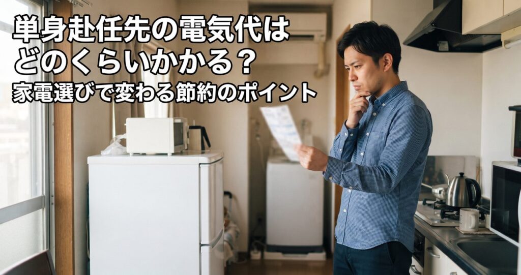 単身赴任先の電気代はどのくらいかかる？家電選びで変わる節約のポイント