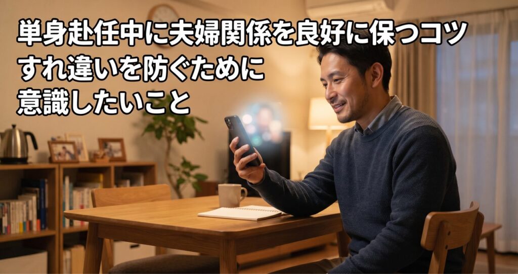単身赴任中に夫婦関係を良好に保つコツ、すれ違いを防ぐために意識したいこと