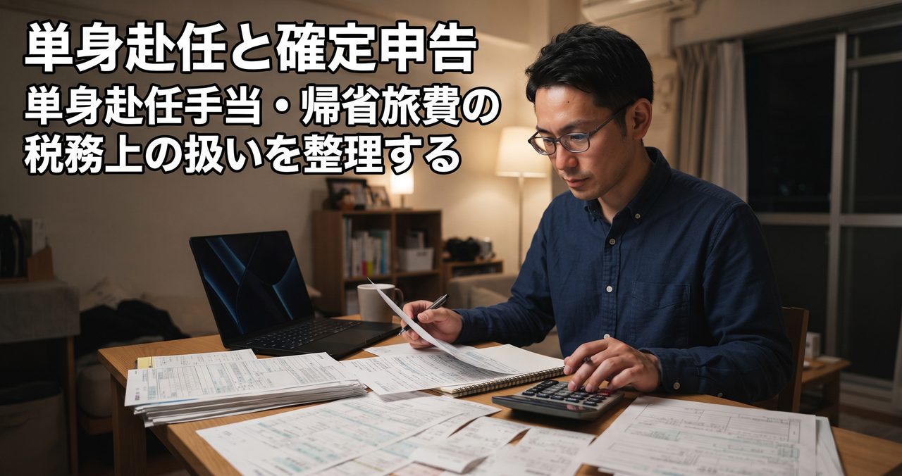 単身赴任と確定申告、単身赴任手当・帰省旅費の税務上の扱いを整理する